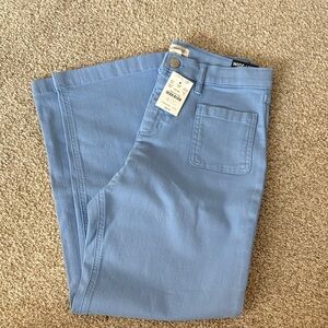 JCREW FACTORY CREWCUTS GIRLS WIDE LEG PERIWINKLE JEANS NWT 12